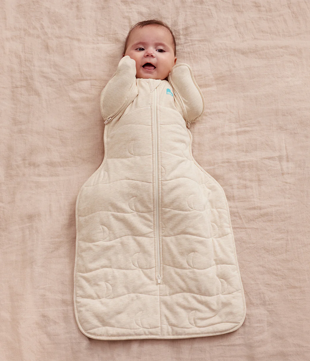Swaddle Up™ 2-in-1 Transition Bag 3.5 TOG Cotton Oatmeal Moon Quilting - Image 5